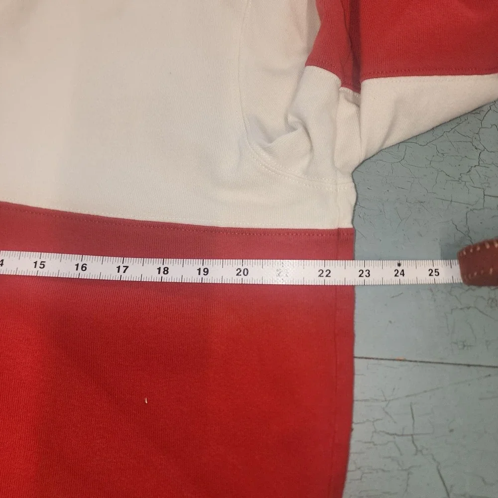 J. Crew Rugby Shirt Colorblock Long Sleeve Cotton Size L‎